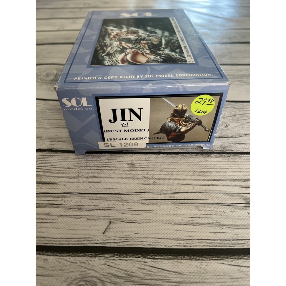 SOL RESIN FACTORY, 1/8 SCALE, Jin (Bust Model) RESIN MODEL KIT 1998 - Open Box - Picture 5 of 7